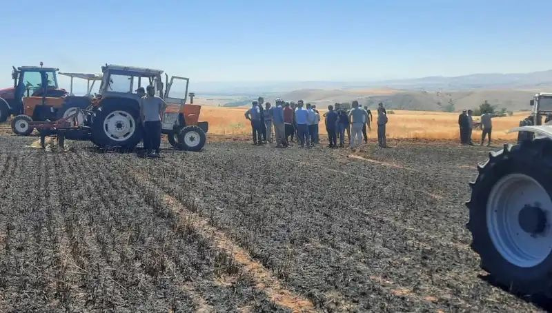 Yozgat’ta Meydana Gelen Yangında 100 Dönüm Ekili Alan Kül Oldu