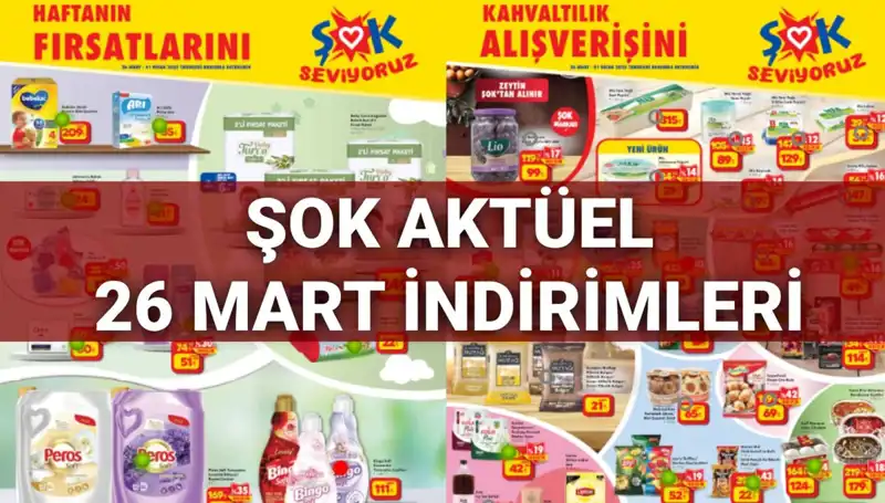 ŞOK Aktüel Kataloğu 26 Mart'ta Hızla Satışa Çıkan Ürünlerle Dikkat Çekiyor