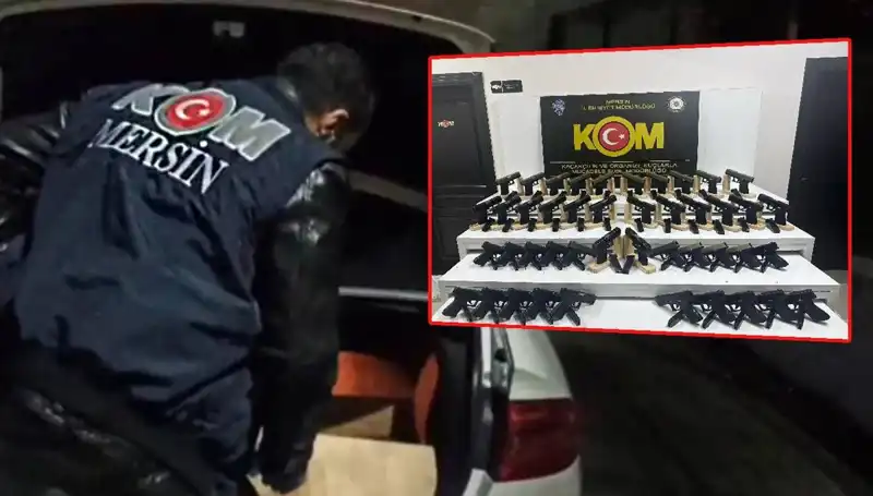 Mersin'de Ele Geçirilen Araçta Neler Bulundu? Silah Deposuna Dönüştü!